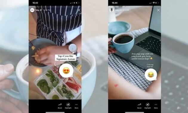 Gambar 1. Cara bikin konten storytelling di IG