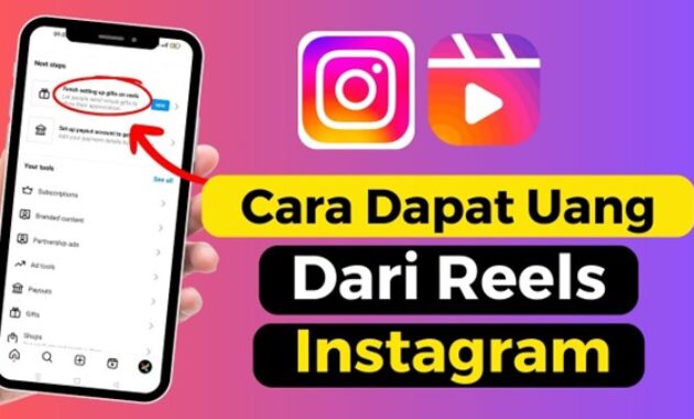 Gambar 1. Cara dapat uang dari instagram reels