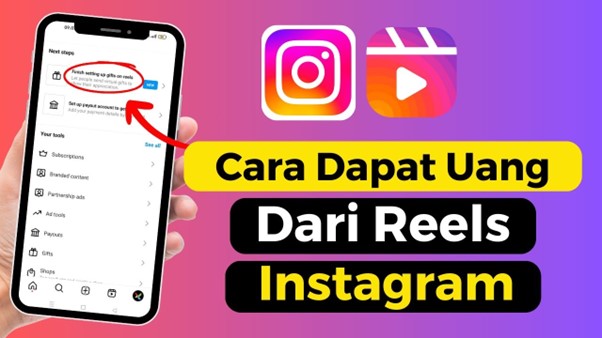Gambar 1. Cara dapat uang dari instagram reels