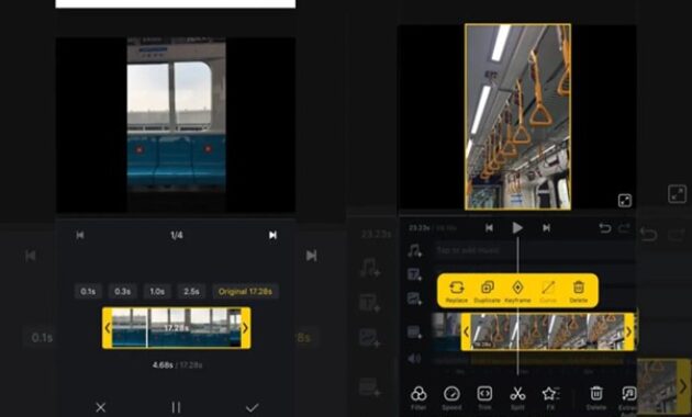 Gambar 1. Cara edit video aesthetic untuk Reels
