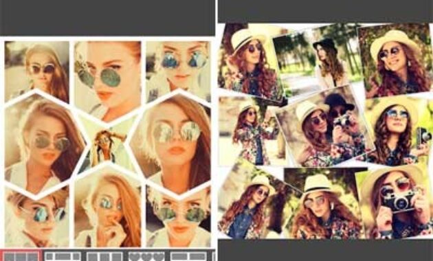 Gambar 3. Aplikasi grid foto aesthetic