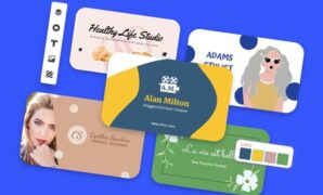 Gambar 1. Cara desain kartu nama dengan Canva