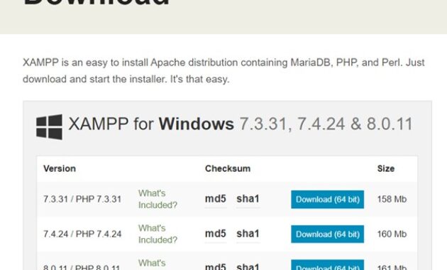 Gambar 2. Persiapan dasar sebelum cara install XAMPP