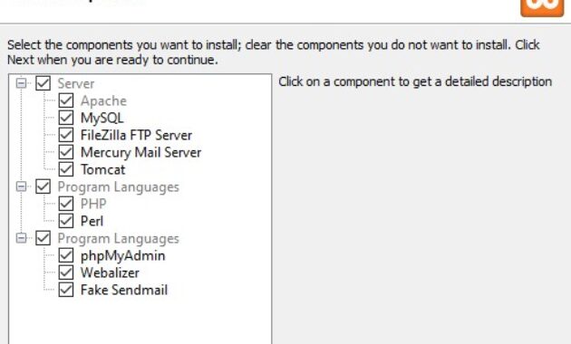 Gambar 4. Memilih komponen