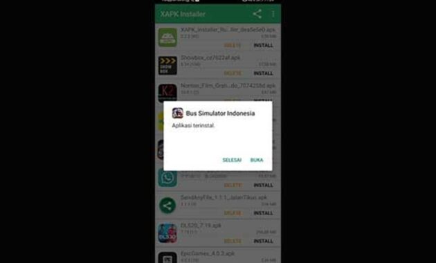 Gambar 6. Memproses instalasi XAPK