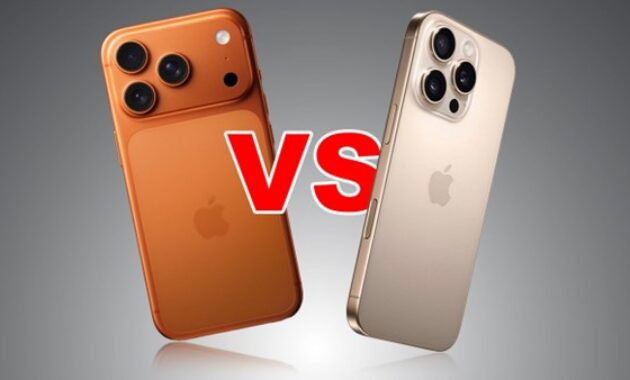 Gambar 1. Perbandingan iPhone 17 Pro Max vs 16 Pro Max