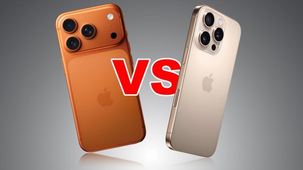 Gambar 1. Perbandingan iPhone 17 Pro Max vs 16 Pro Max