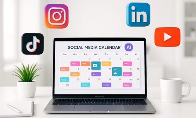Gambar 1. AI content scheduler untuk TikTok dan Instagram