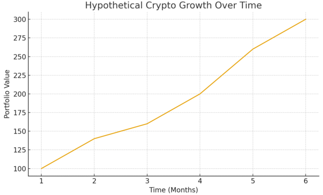 Crypto Growth over time Záloha Fundex