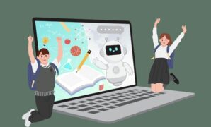 Gambar 1. Pembelajaran abad 21 dengan AI tutor di kampus