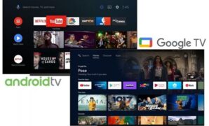 Gambar 1. Perbandingan spek TV Smart Android vs Google TV