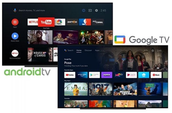 Gambar 1. Perbandingan spek TV Smart Android vs Google TV