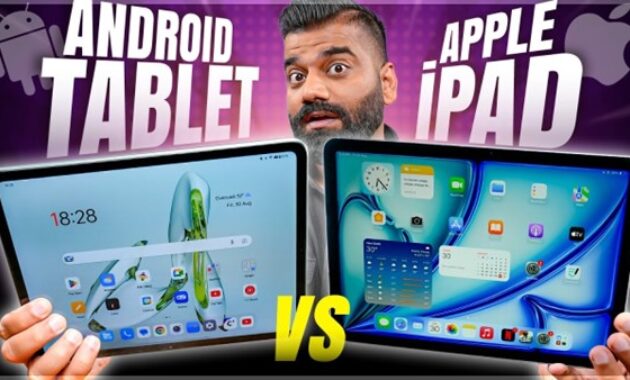 Gambar 1. Perbandingan spek Tablet Android vs iPadOS
