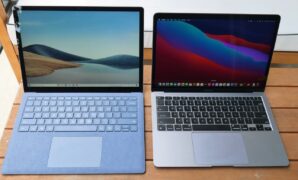 Gambar 1. Perbandingan spek laptop macbook vs windows AI