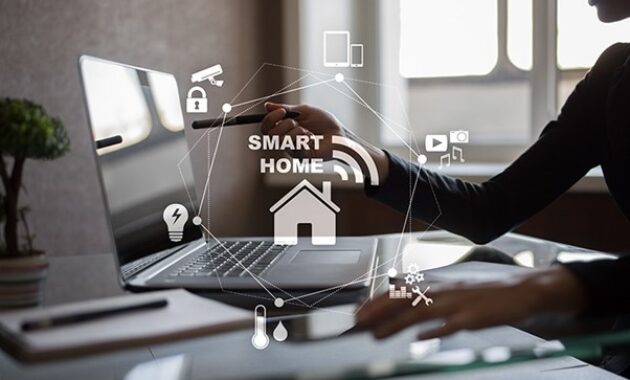 Gambar 1. Smart home dengan kontrol suara berbasis AI
