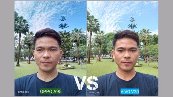 Gambar 1. Perbandingan OPPO vs Vivo kamera selfie