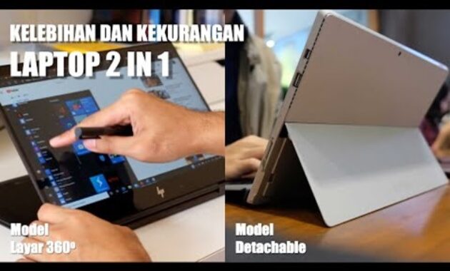 Gambar 1. Laptop 2-in-1 touchscreen untuk kemudahan belajar dan mencatat kuliah
