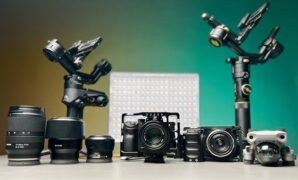 Gambar 1. Perlengkapan videografi untuk produksi film cinematic