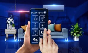 Gambar 1. Sistem rumah pintar dengan kontrol via smartphone