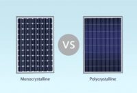 Gambar 1. Perbandingan panel surya monocrystalline vs poly