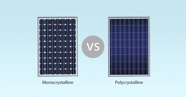 Gambar 1. Perbandingan panel surya monocrystalline vs poly