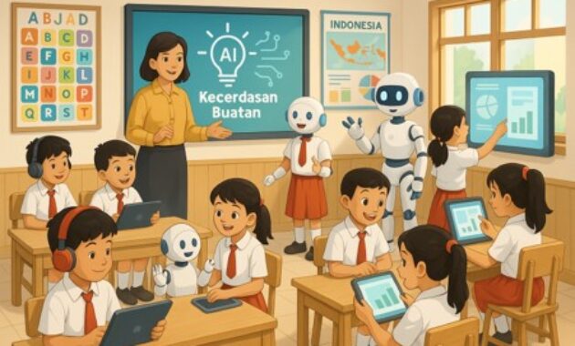 Gambar 1. Kecerdasan artifisial untuk pembelajaran SD interaktif