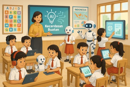Gambar 1. Kecerdasan artifisial untuk pembelajaran SD interaktif