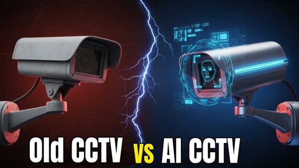Gambar 1. Perbandingan CCTV AI dan CCTV biasa